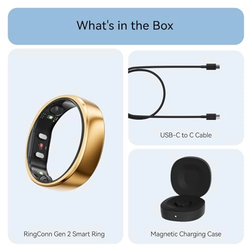 RingConn Gen 2 - 12-Day Battery Life Sleep Apnea Monitoring