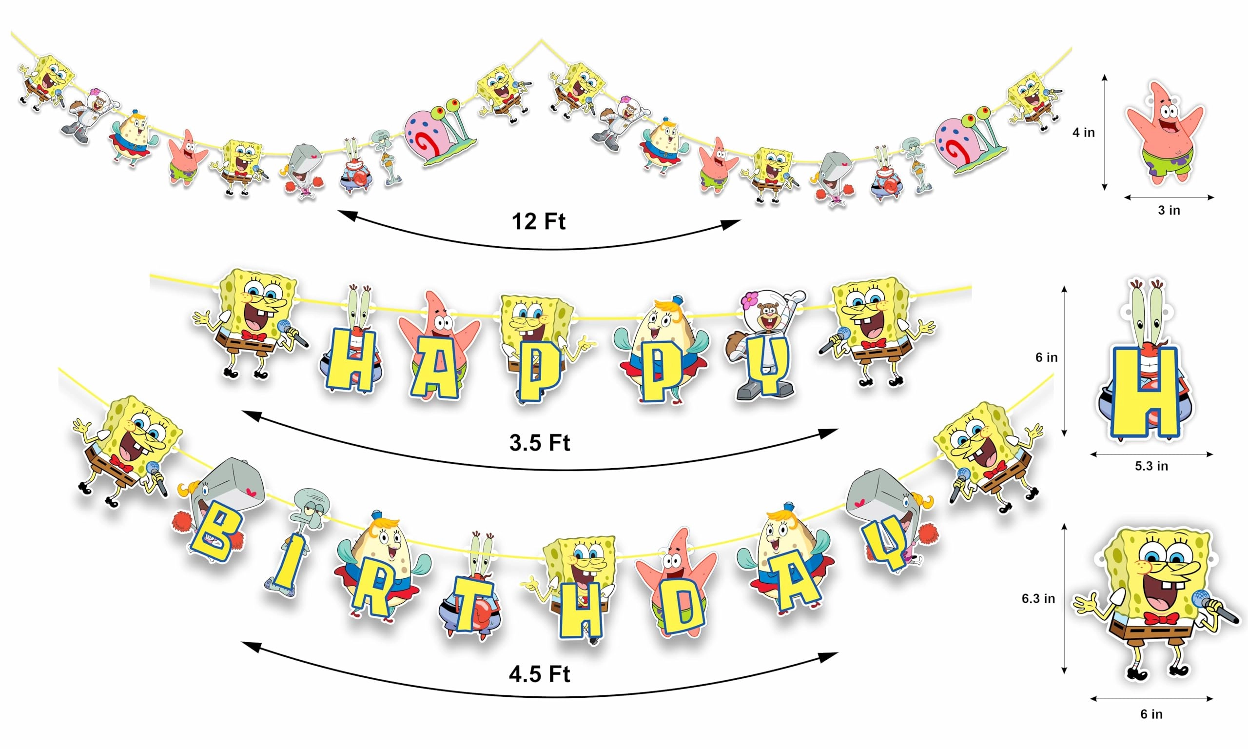 Spongbob Squarepants Themed Birthday Party Supplies - Birthday