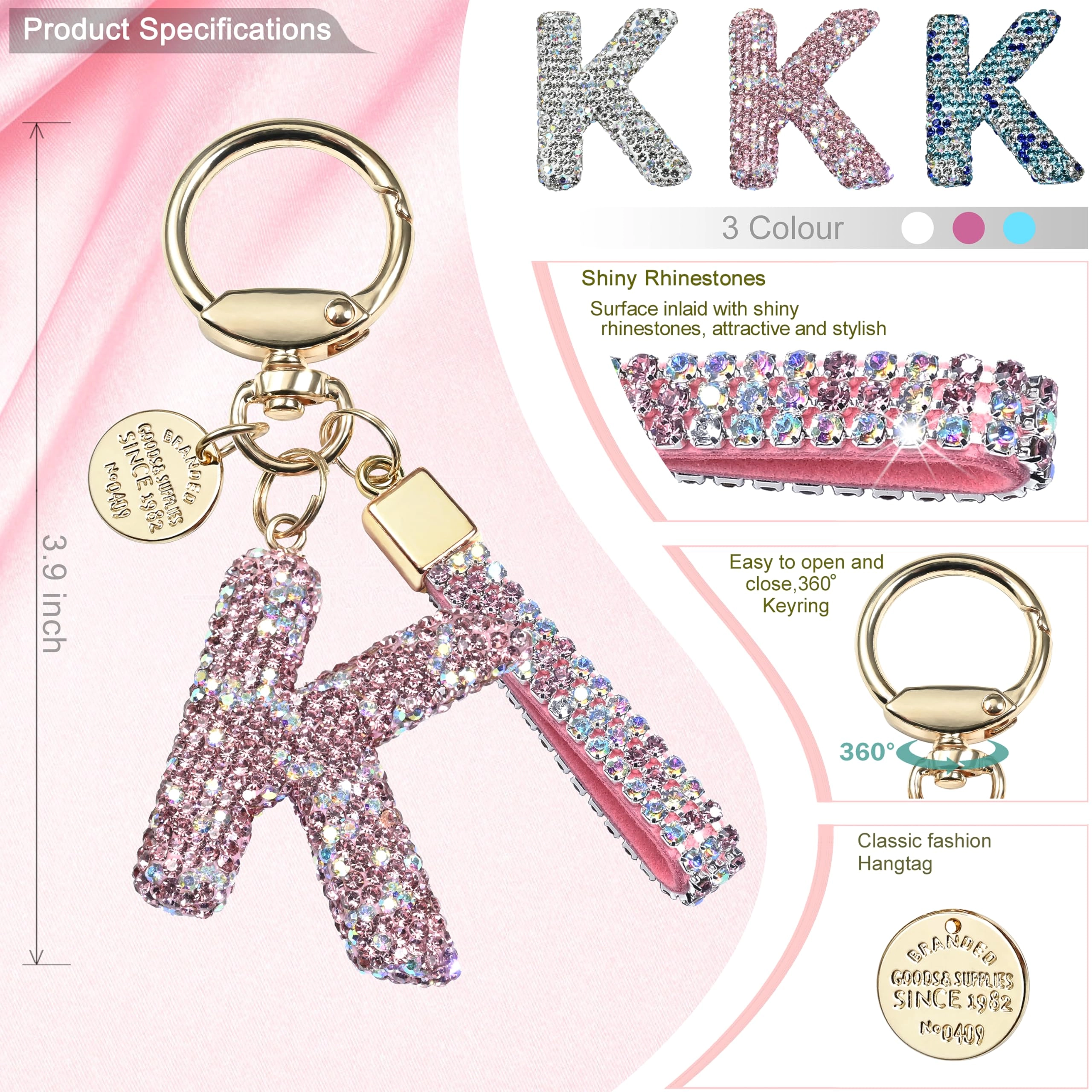 Initial Letter Keychain - Letter
