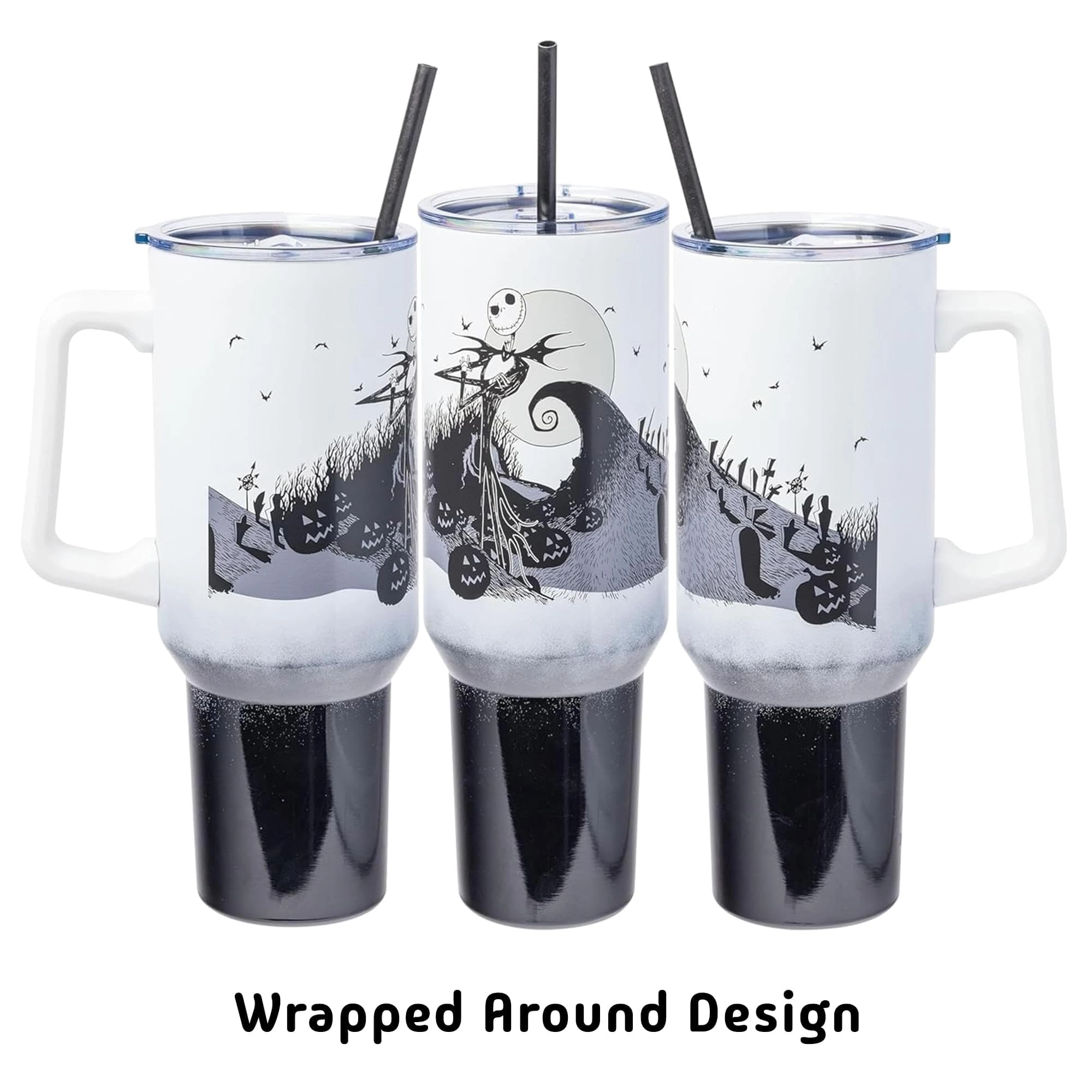 Stainless Steel Nightmare Before Christmas Jack Skellington Tumbler - 1183ml