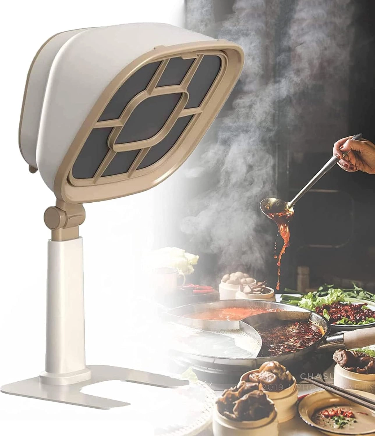 Tabletop Range Hood - 3000mAh White