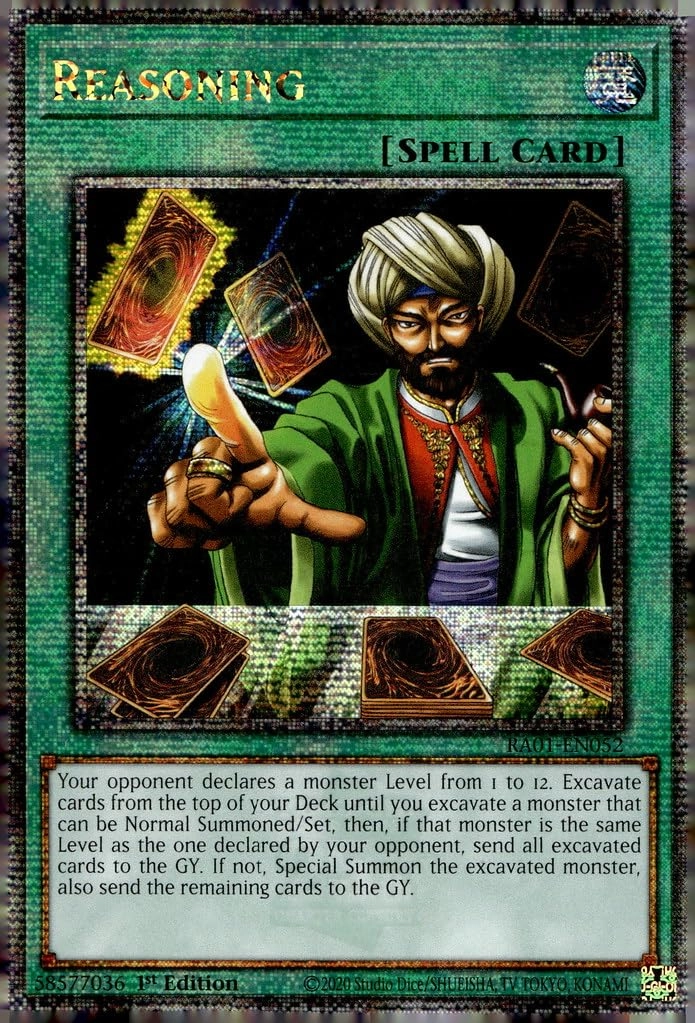 Yu-Gi-Oh! Reasoning Quarter Century Secret Rare RA01-EN052 - EN