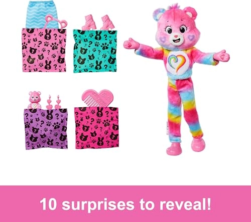 Barbie Cutie Reveal Care Bears Series 2 - Togetherness Bear Light Skin Ages 3+