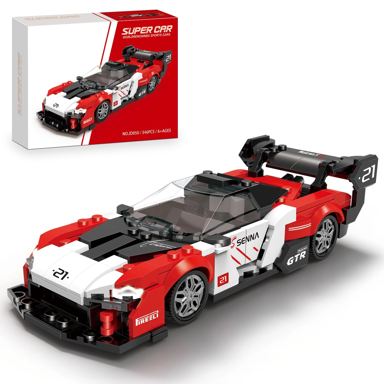 HIGH GODO Car Building Set - Super Car Building Set 346pcs