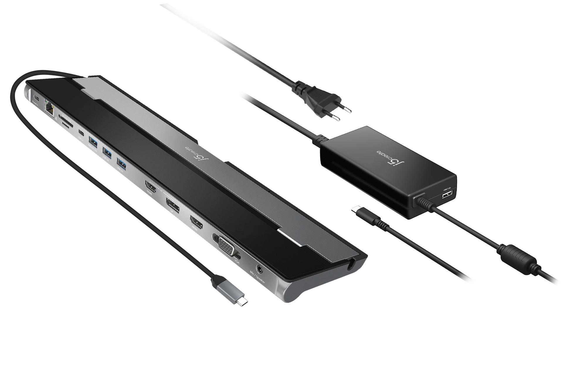 JCD543 - USB-C Triple Display Docking Station 100W Power Delivery