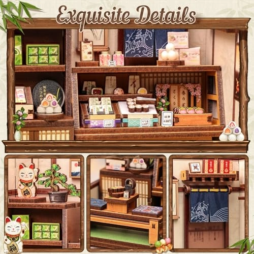 Book Nook Dollhouse Kit - Kanmi-dokoro Kurihara