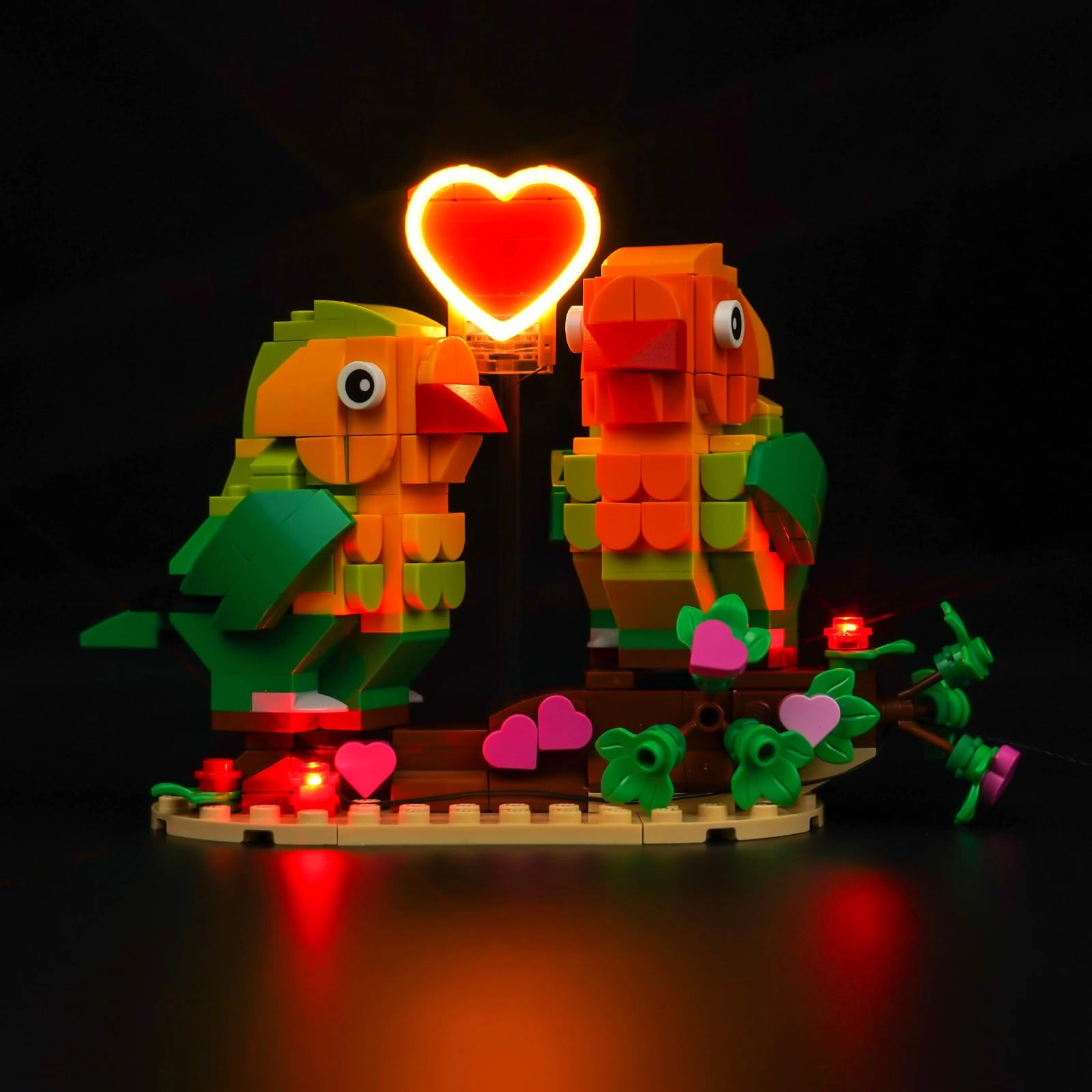 BrickBling 40522 Valentine Lovebirds - LED light set USB Battery Powered