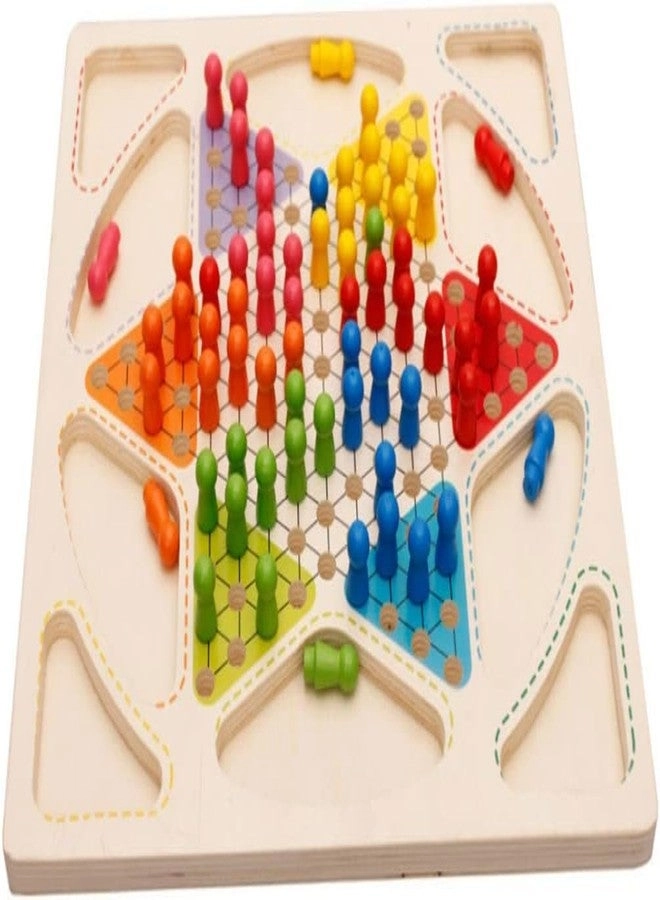 Checkers & Ludo - Wooden 2 in 1