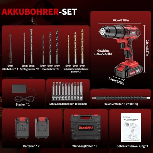 Cordless Drill - 2000 mAh
