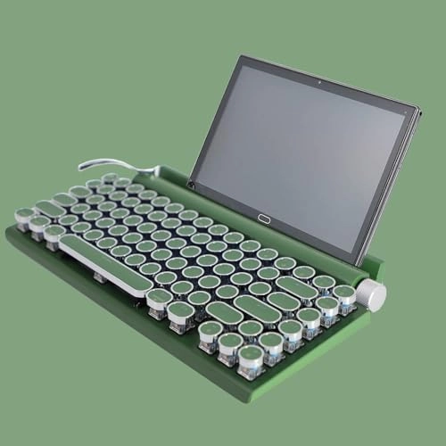 Retro Typewriter-Style Mechanical Keyboard - Wired/Wireless