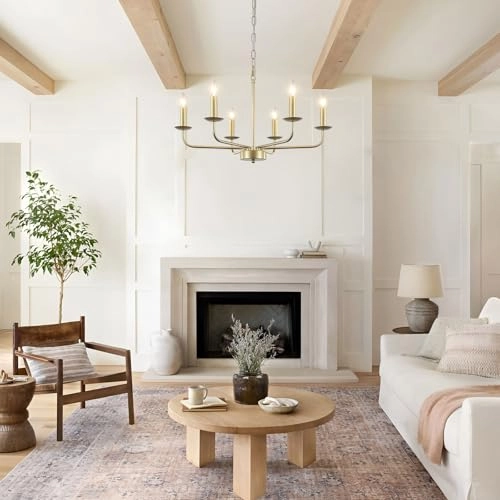 6 Light Chandelier - 30cm 185cm