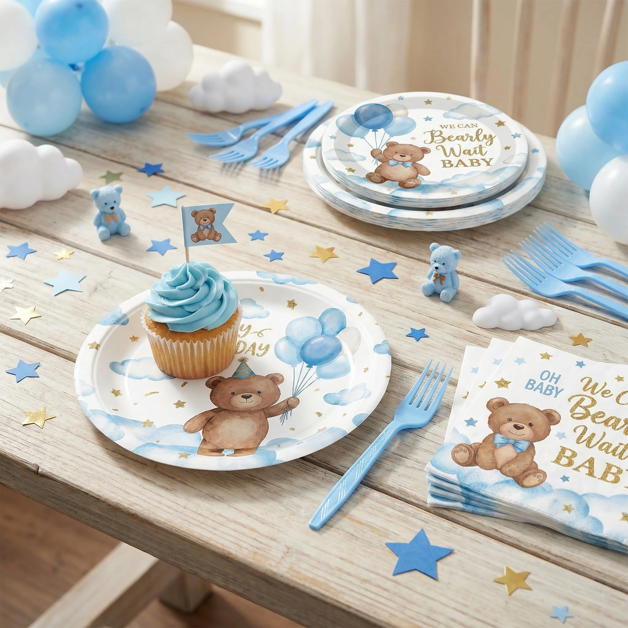 Happy Birthday Party Decorations Tableware Set - 96 Pcs
