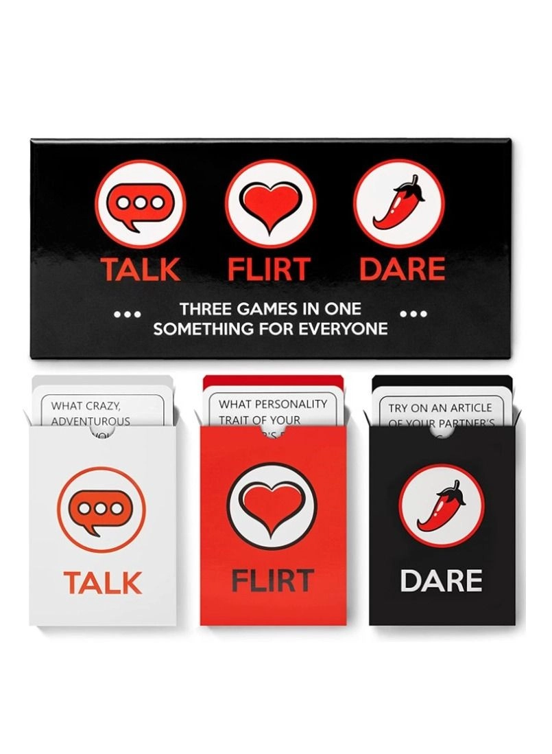 Talk Flirt Dare Question Card Game - English 5+ Years