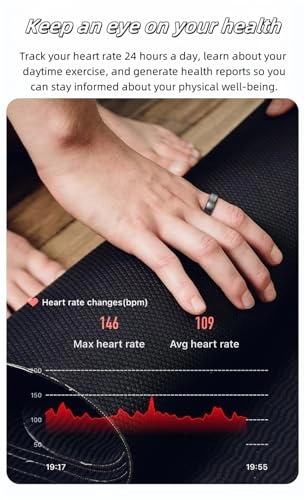 Smart Health Ring - 10 Silver Waterproof