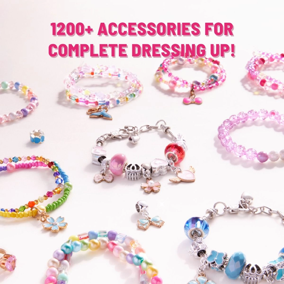 Jewelry Craft Kit - Over 1200 Pieces Multi Colour 8+