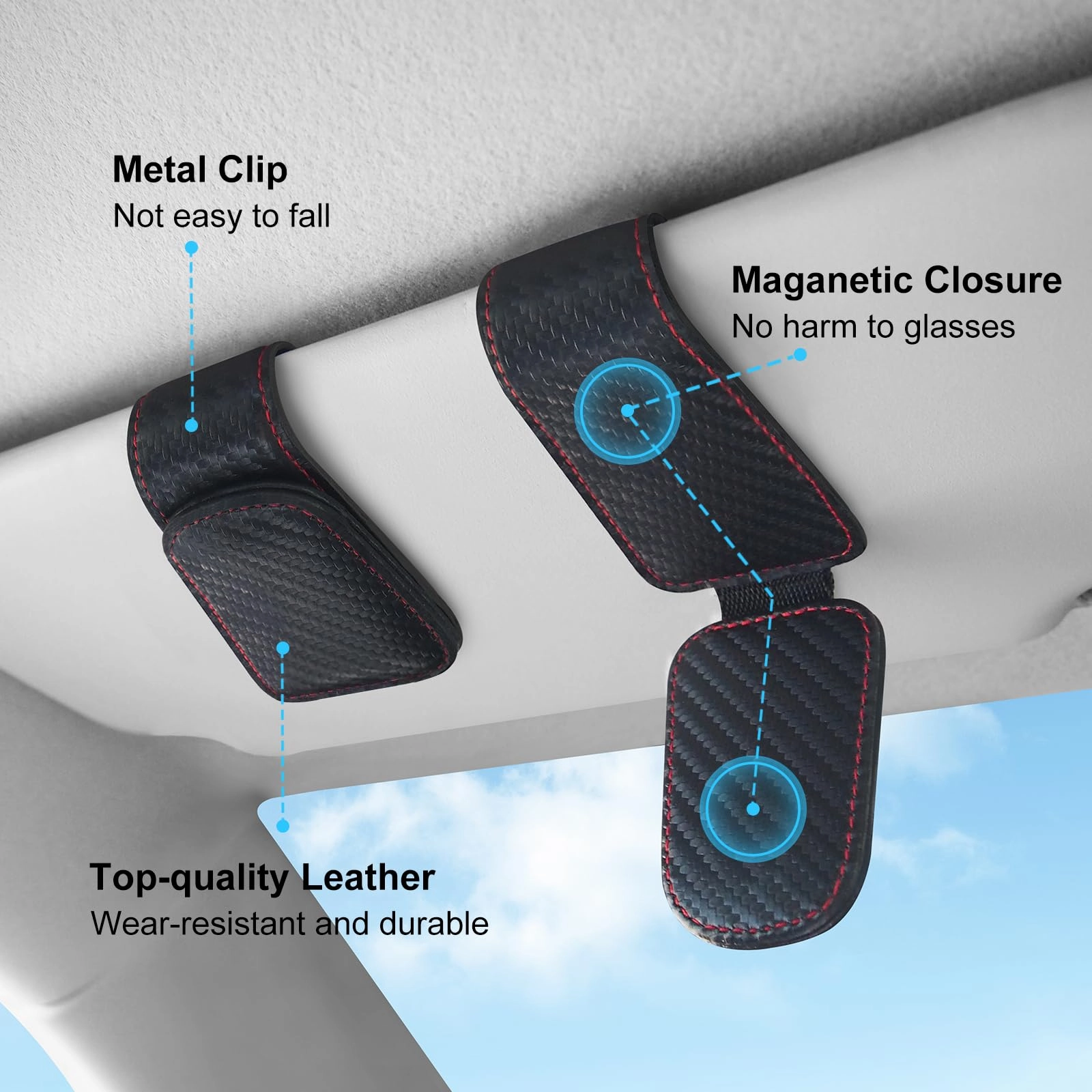 Sunglasses Holders for Car Visor