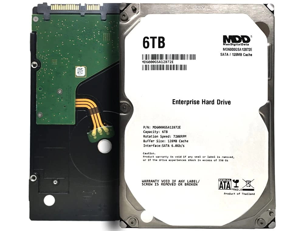 MDD MAXDIGITALDATA MD6000GSA12872E 3.5" 7200rpm 128MB SATA 6Gb/s (MD6000GSA12872E/3YR) - 6TB