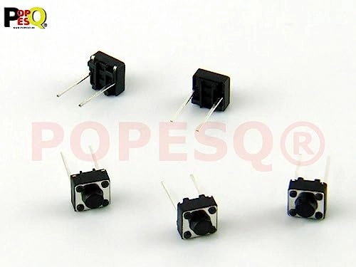 Instant Switch - 6mm x 6mm Round Head 1 Contact THT 5 mm 2 Way