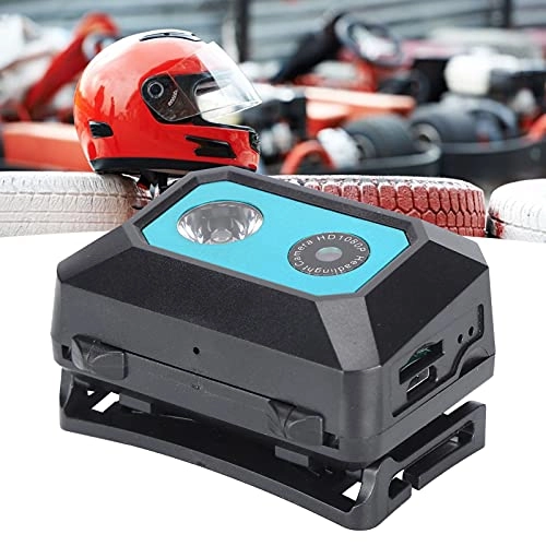 KOSDFOGE Sports Camera Mini High Definition Camera with LED Searchlight and High Elastic Headband(Blue)