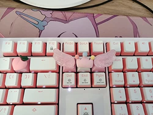 Handmade Cute Keycaps - Cherry MX Compatible Pink PBT R4