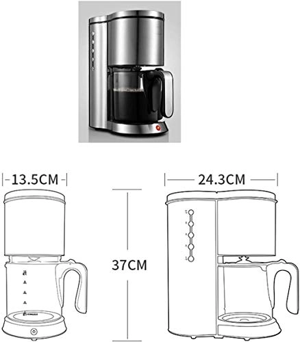 Programmable Coffee Maker - 1200ML Drip Function Timer Function