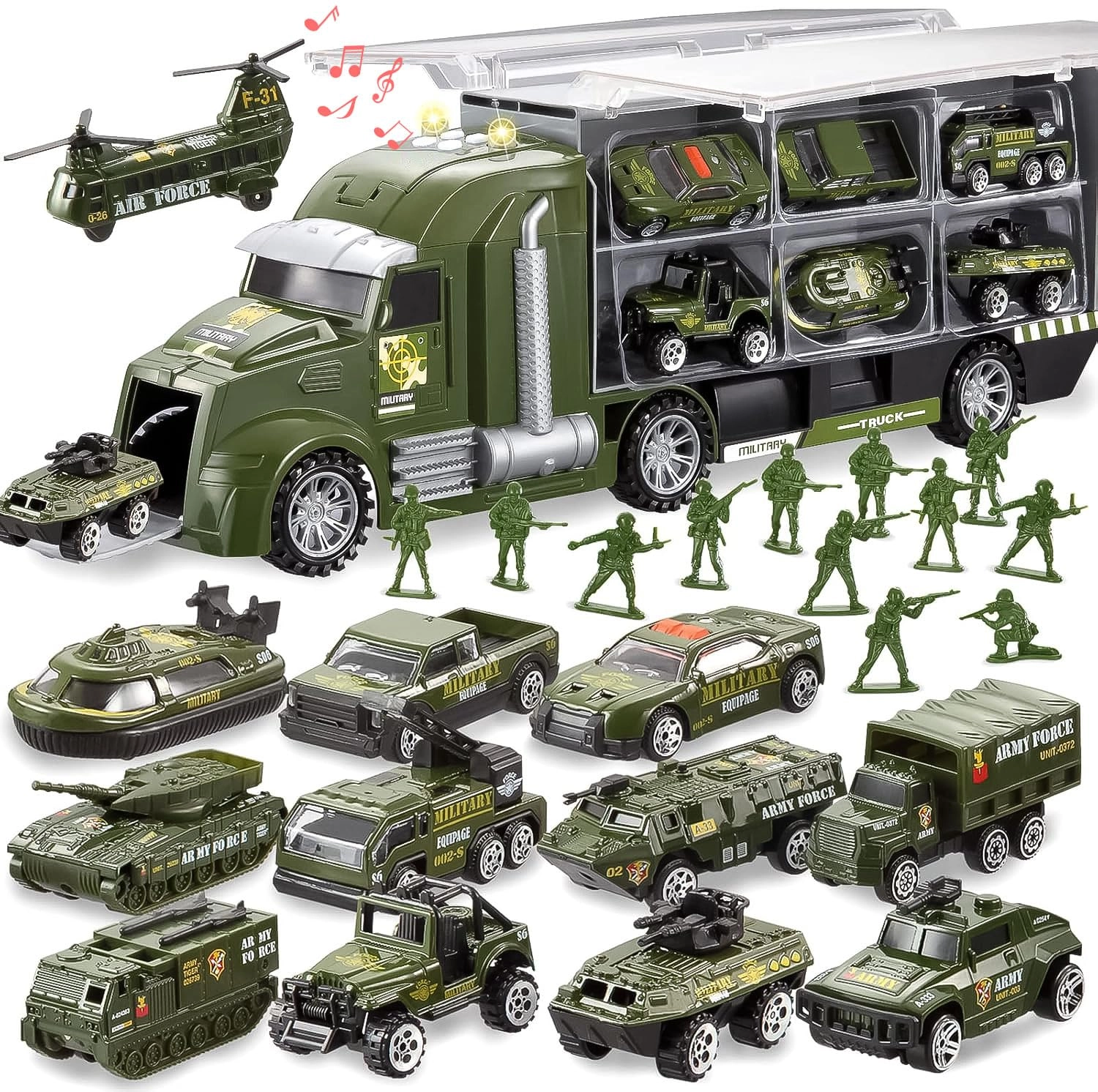 Joyin inc 25 in 1 Military Toy Set - 1:64 25pcs