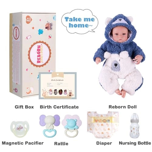 Aiden Reborn Baby Doll - 20 Inch Silicone Ages 3+