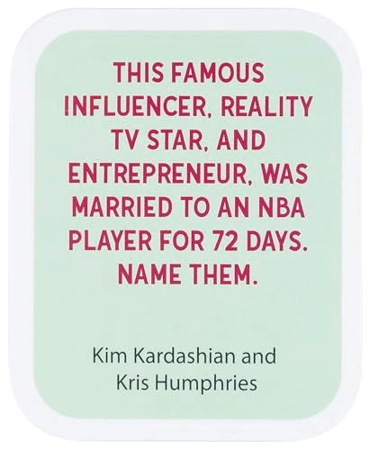 Love and Romance Trivia Card Game - English 16 years and up