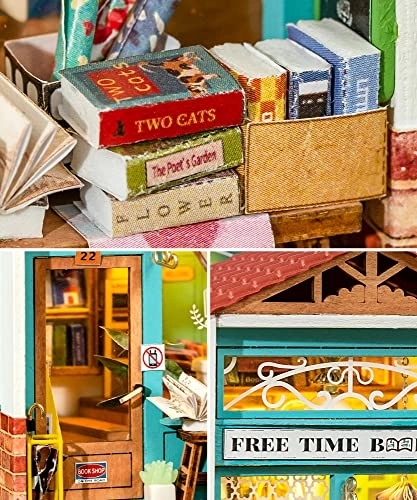 DIY Miniature Dollhouse Kit - Sam's Bookstore 1:24 Scale