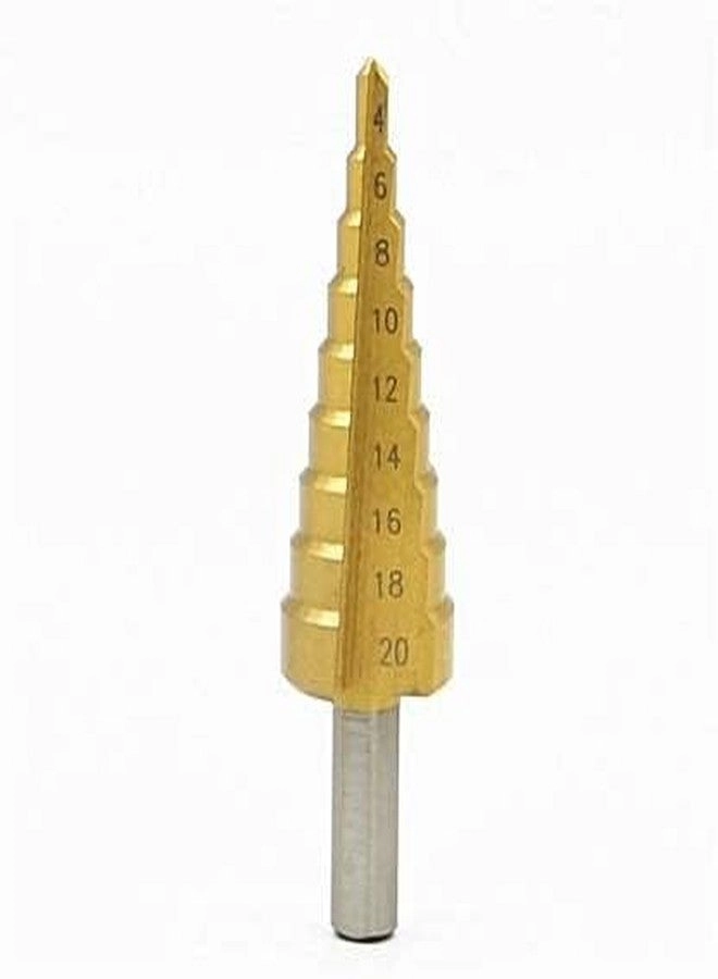 ISC Step Drill Bit - HSS Hex Titanium 1Pc 4mm-20mm