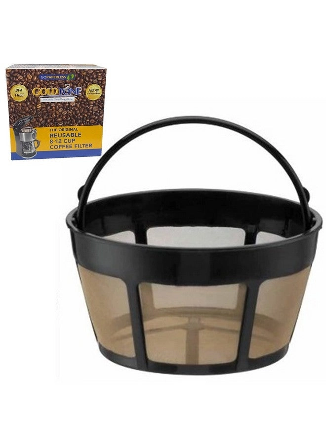 Gold Tone Basket Coffee Filter - 8-12 Cup