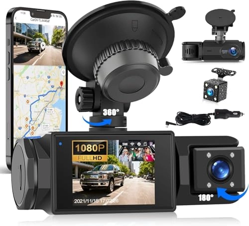 3 Channel Dash Cam - 1080P 30FPS
