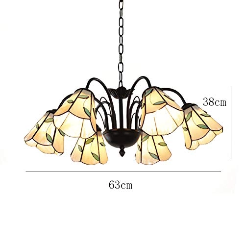 Idyllic Mediterranean Style Chandeliers - Black 6 heads