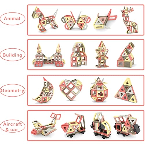 Magnetic Building Blocks - 3 years and up 151 pieces