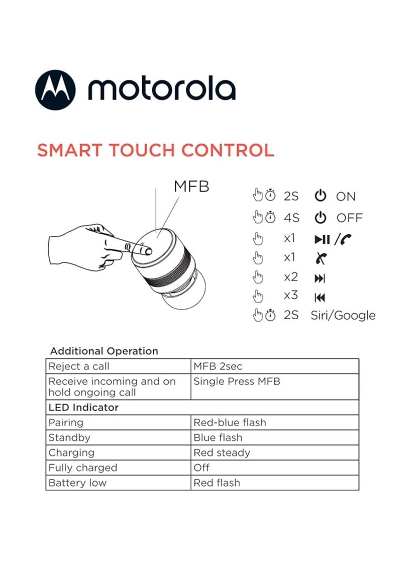 Moto Buds 120 Wireless Earbud