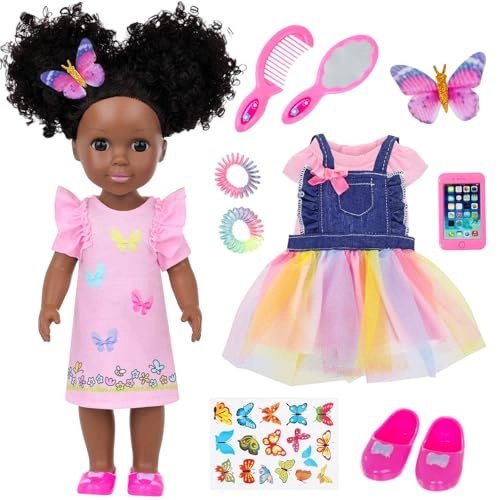 Ecore Fun Baby Doll - 145 Inch 12 Pcs Butterfly Accessories Ages 3+