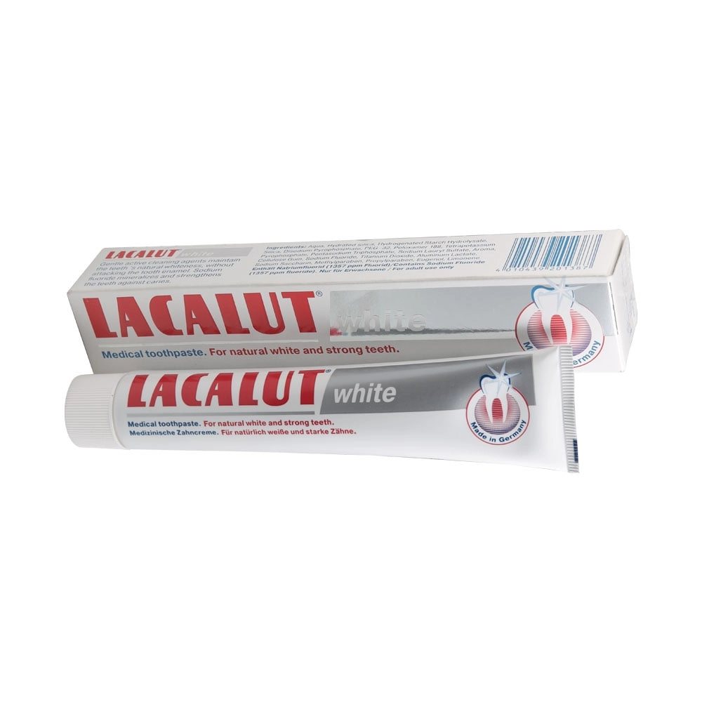 Lacalut White Sodium fluoride Toothpaste 75ml