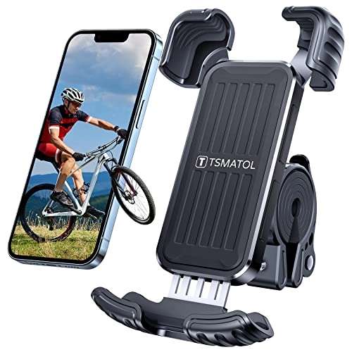 Universial Phone Holder for Bike - Rotatable Handlebar Mount Fits iPhone 14