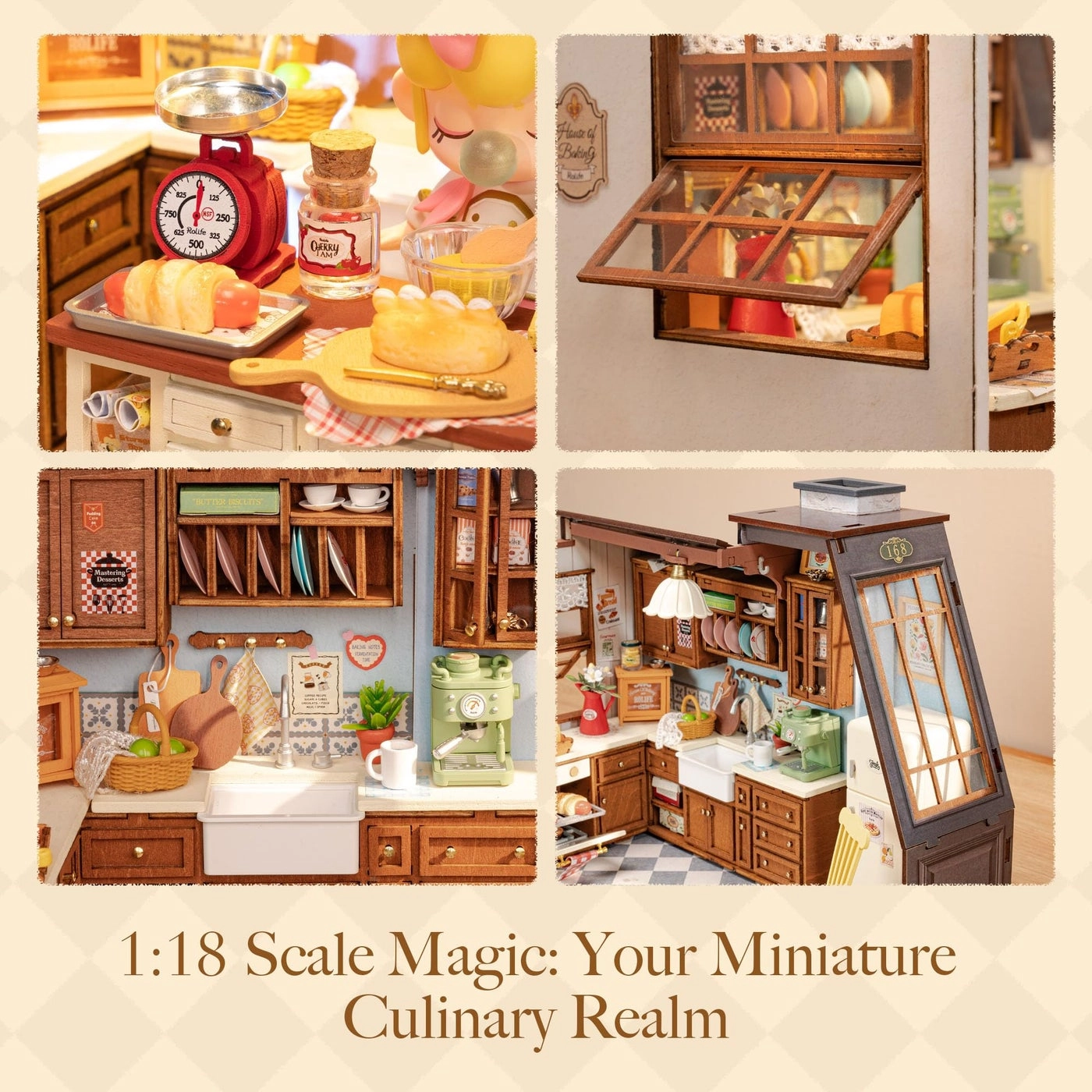 DIY Miniature Dollhouse Kit - Halloween/Christmas 1:20