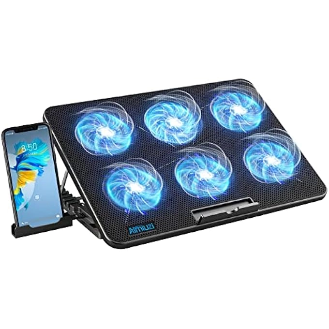 LAPTOP COOLING PAD - 12-17 INCH 6 QUIET FANS