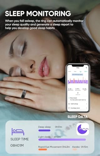Smart Ring - Heart Rate Monitor Sleep Tracker