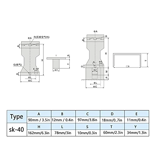 Pneumatic Percussion Hammer - Aluminum Alloy 1/4in Air Inlet