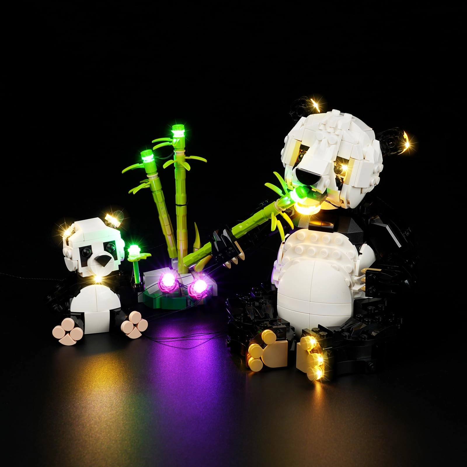 yinaikeji Light Kit for Lego Wild Animals Panda Family - Animal