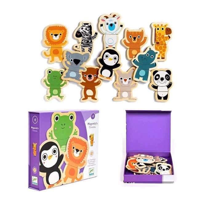 Jungle Wooden Magnets - 2+ 24 pieces