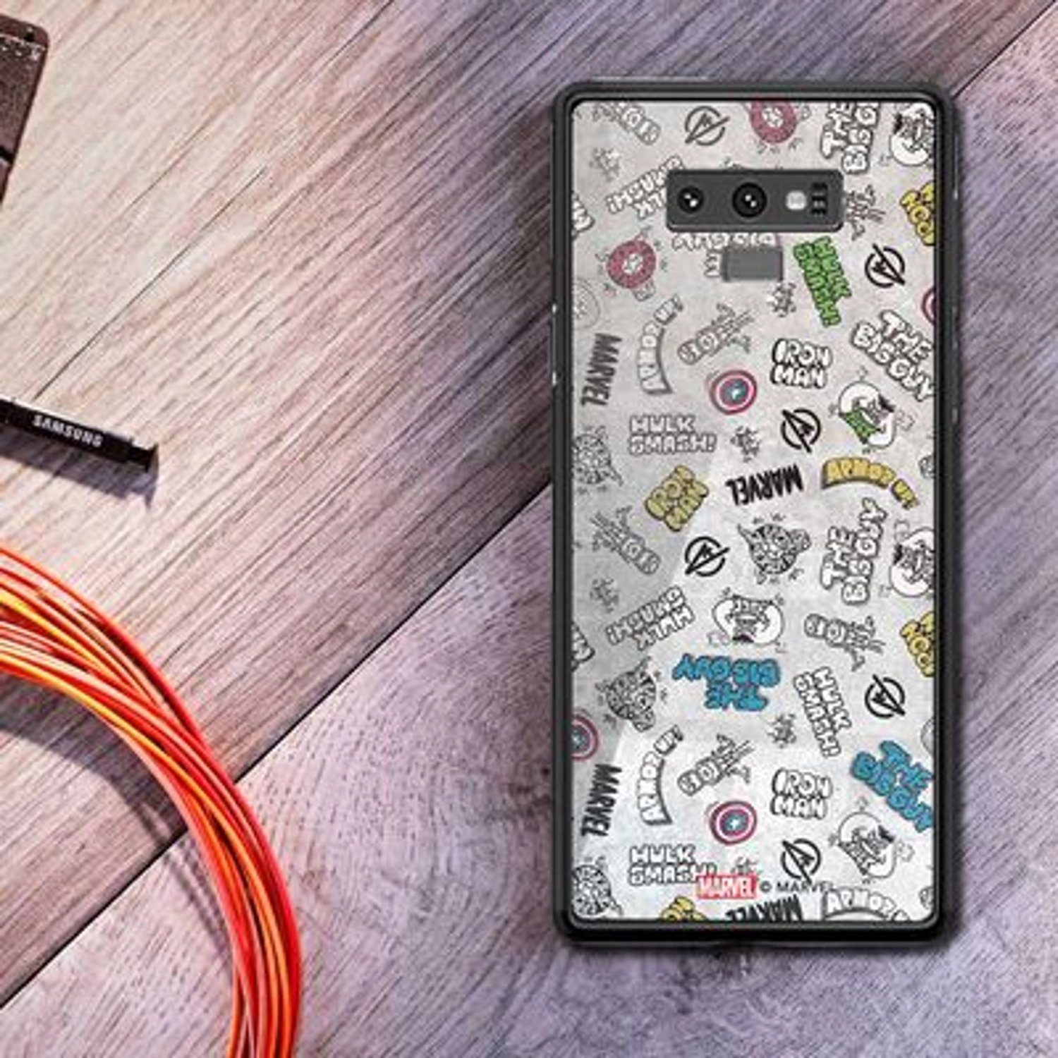 Avengers Cartoon Designs Back Case for Galaxy Note 9