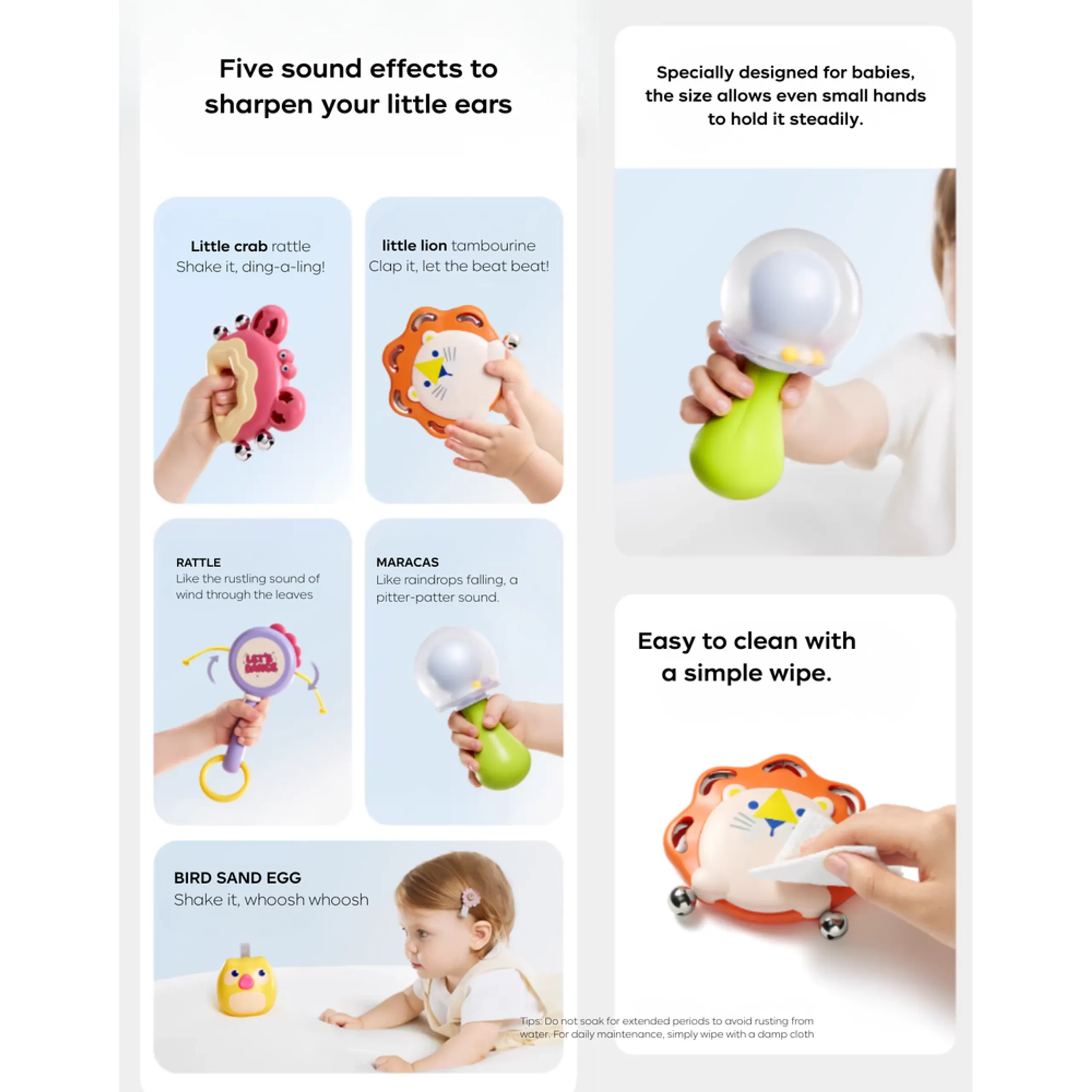 Babycare Orff Hand Rattle - 0 months+