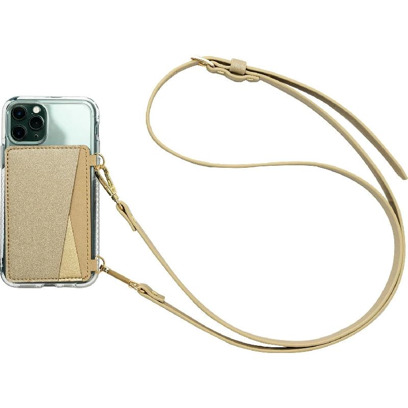 Crossbody Phone Wallet - Gold Hold 2 Cards