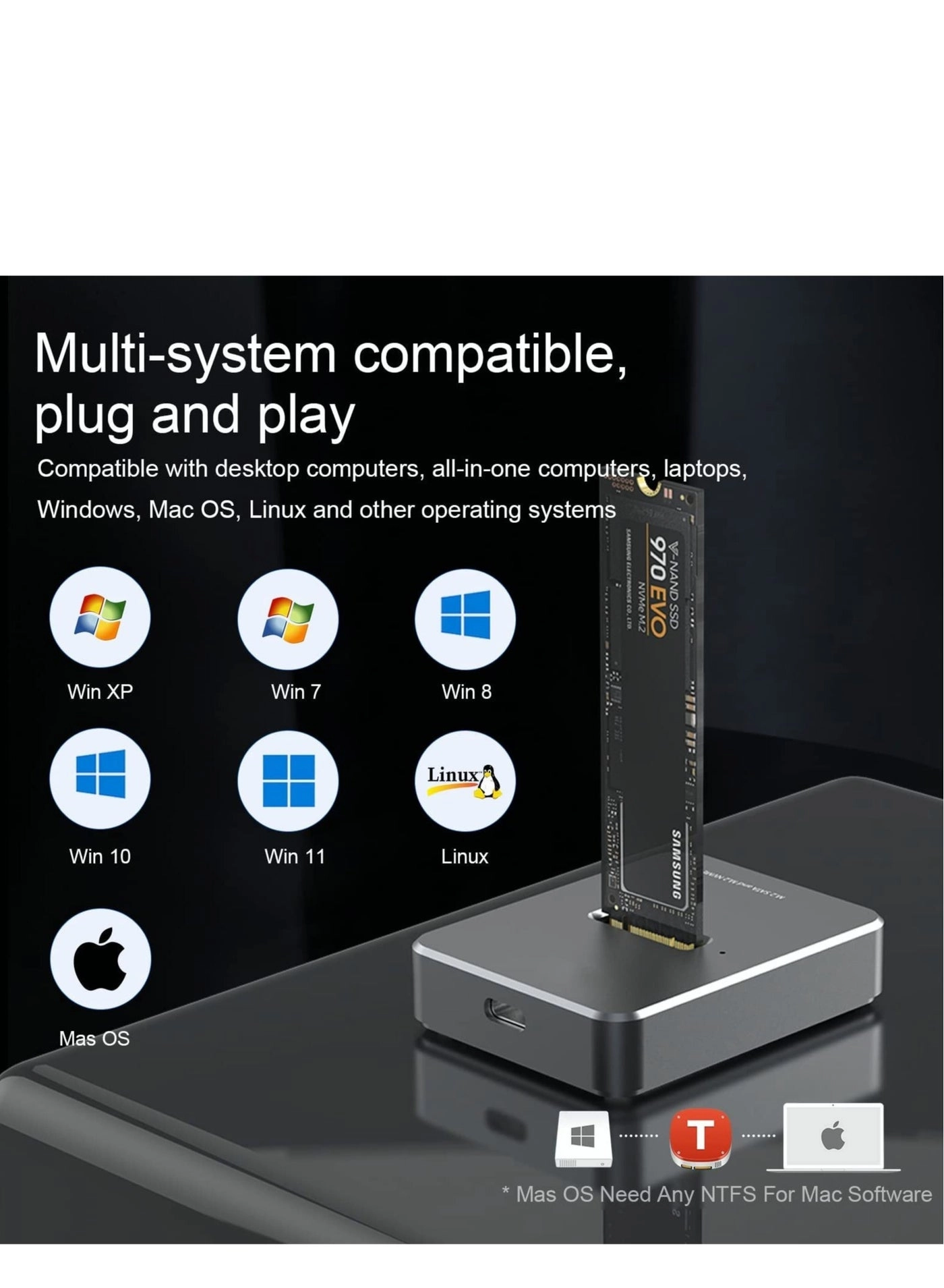 M.2 to USB Docking Station