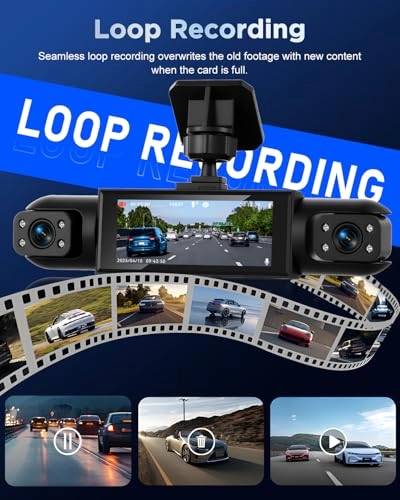 4 Channel Front and Rear Dash Cam - 1080P