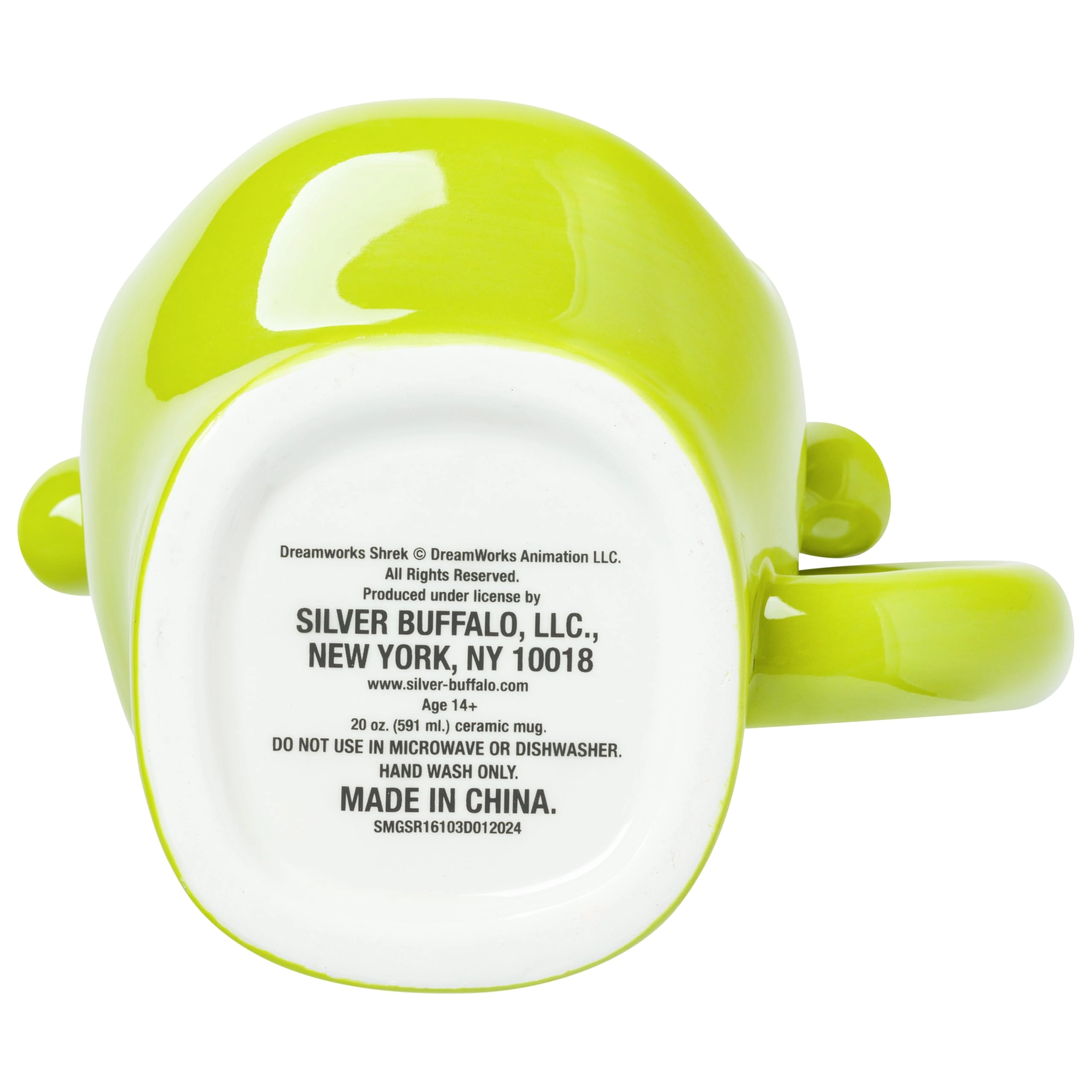 Shrek Face Grin Ceramic Mug - 1 pcs - 3D Sculpted
